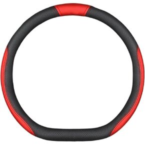 Car Suede Leather Steering Wheel Cover Fit for Changan Fit for UNI-K Fit for UNI-T CS15 CS35 CS55 CS75 Plus CS85 Coupe CS95 Alsvin CX70 Accessories(D Style 1 red) in Saudi Arabia