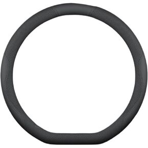 Fit for Lincoln Z MKZ MKT MKC MKX MKS Leather Anti-Slip Car Steering Wheel Cover(D Black-Black) in Saudi Arabia