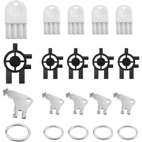 مجموعة استبدال مفتاح موزع المناشف الورقية 15 قطعة متوافقة مع وافل سان جامار التجاري العالمي بجورجيا والمحيط الهادئ، مفتاح موزع للمناشف الورقية سينتاس وسانيس، وموزع الصابون، مع 5 حلقات مفاتيح in Kuwait