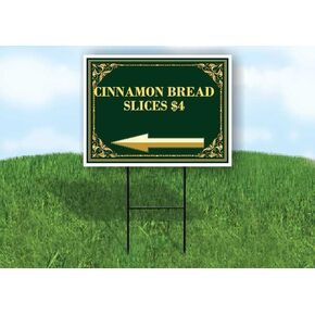 Cinnamon Bread Slices $4 St. Patrick'S Day Irish Clover Fancy Gold Up Arrows A-Frame Single Sided 23x23 in. sign in Kuwait