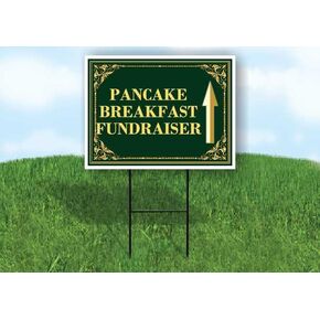 فطيرة الإفطار لجمع التبرعات لعيد القديس باتريك البرسيم الأيرلندي سهام اتجاهية ذهبية فاخرة على شكل حرف A بإطار مزدوج الجوانب مقاس 23 × 23 بوصة. in Kuwait