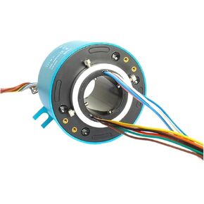 Through Hole Slip Ring 360 Degree Rotary Joint Connector, 6~12 Wires, 2A 5~10A, ID20~60mm, OD42~130mm(12X35mm 6CH 5A) in Kuwait