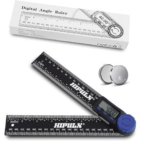 أداة تحديد الزوايا الرقمية، منقلة رقمية مقاس 7 بوصة مع شاشة LCD، أداة تحديد الزوايا الرقمية 0-360 درجة، منقلة بناء ومسطرة مع بطارية مزدوجة للأعمال الخشبية والبناء in Kuwait
