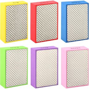 6 عبوات من وسادات تلميع الماس، وكتل الصنفرة، وأدوات البلاط، وسادات الصنفرة الماسية الداعمة الإسفنجية، 60,100,200,400,600,1000 للبلاط والزجاج والسيراميك والخشب والرخام والمعدن in Kuwait