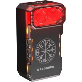 ضوء خلفي رادار الدراجة الذكي، نظام تنبيه خلفي 140 متر مع تنبيه ذكي للفرامل والاقتراب، ضوء خلفي مقاوم للماء لركوب الدراجات لمدة 25 ساعة in Kuwait