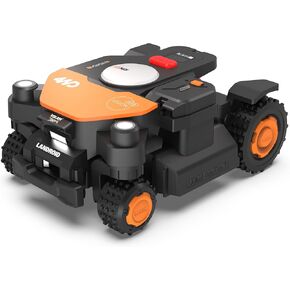 Worx Landroid Vision Cloud 4WD Robot Lawn Mower، بدون جزازة روبوت سلكية محيطية لمساحة 1 فدان، تجنب عقبات الذكاء الاصطناعي + ملاحة سحابية RTK، منحدر 84%، رسم الخرائط التلقائي، التحكم في التطبيق، القطع إلى الصفر، WR344 in Kuwait