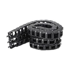 1M 2.4 Printer Cable Chains Set Customized Open Drag Chain Black Openning Type Wire Chains 250/300/350MM 1set(350mm) in Kuwait