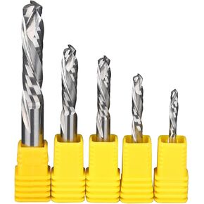 نهاية مطحنة القاطع CNC بت مزامير مزدوجة مركب الخشب كربيد النجارة طحن أدوات آلة الحفر جهاز التوجيه (3.175x3.175x15) in Kuwait