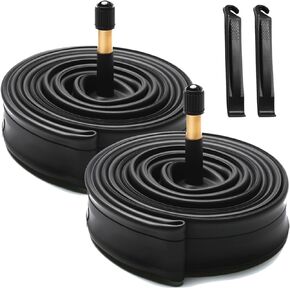 700x23c/700x25c/700x28c/700x30c/700x32c Bike Tube AV48mm Schrader Valve 2 Pack Road Bicycle Inner Tubes with 2 Tire Levers Premium Butyl Rubber City Road Bike Tubes Fit 700x23-32c in Saudi Arabia