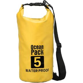 Waterproof Dry Bag, 10L Fit for Women Men Water Proof Bags Lightweight Dry Storage Floating Backpack with Whistle for Travel Backpacking Boating Kayaking Camping (White) in Kuwait