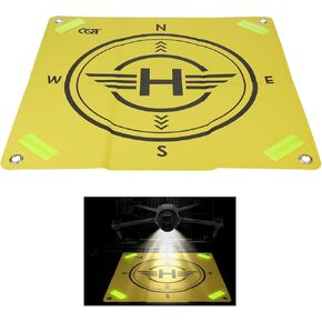 Universal Reflective PU Landing Pad​ for DJI Mavic 4 Pro/Mini 5 Pro Drone, Portable Fast-Foldable Double-Side Helipad Apron Park Mat for DJI Air 3S / Air 3 Quadcopter Drone Accessories in Saudi Arabia