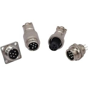 5-حزمة GX12 مربع 2pin 3pin 4pin 5pin 6pin 7pin قطر 12 مللي متر موصل سريع مستدير (GX12-2 5 قطعة) in Kuwait