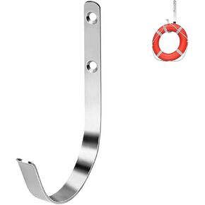 دعامة عوامة حلقية، حامل عوامة النجاة 304 من الفولاذ المقاوم للصدأ، حامل حافظ الحياة مع فتحة 4 بوصات، خطاف رصيف القوارب البحرية لحلقة الحياة، ملحق مرساة أمان لحمام السباحة (عبوة واحدة) in Kuwait