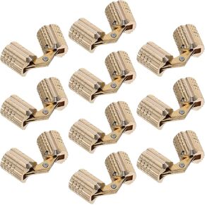 VALICLUD 10 قطع مفصلات خزانة غير مرئية مخفية 8 مم مفصلات أسطوانة نحاسية صلبة زاوية فتح 180 درجة لمشروعات صندوق المجوهرات اليدوية وأبواب الأثاث الصغيرة in Kuwait