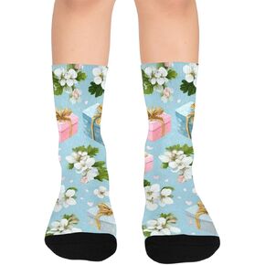 جوارب للمشي لمسافات طويلة بتصميم هدية حلوة - جوارب شتوية حرارية سميكة دافئة للأولاد والبنات الصغار للمدرسة، والارتداء اليومي والأنشطة الخارجية in Kuwait