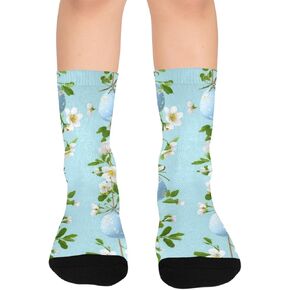 جوارب التنزه سيرًا على الأقدام باللون الأزرق الفاتح - جوارب شتوية حرارية سميكة دافئة للأطفال الصغار للأولاد والبنات للمدرسة، والارتداء اليومي والأنشطة الخارجية in Kuwait