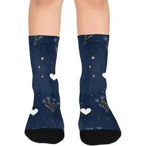 جوارب Starry Bloom Vibe للمشي لمسافات طويلة - جوارب شتوية حرارية سميكة دافئة للأطفال الصغار للأولاد والبنات للمدرسة، والارتداء اليومي والأنشطة الخارجية in Kuwait