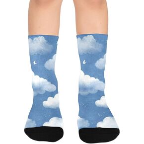 جوارب ناعمة للمشي على شكل سحابة - جوارب شتوية حرارية سميكة دافئة للأولاد والبنات الصغار للمدرسة، والارتداء اليومي والأنشطة الخارجية in Kuwait