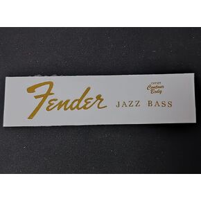 1 قطعة مناسبة ل فندر الجاز باس الغيتار هيادستوك شعار ملصق معدني-الذهب الأشعة فوق البنفسجية ملصق ، شعار DIY قابل للإزالة ل القيثارات باس in Kuwait