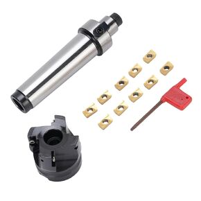 MT4 FMB22 Holder Shank Face End Mill Arbor, 400R 50 22 4 Flutes Face End Mill Cutter with 10 APMT1604 Inserts, Milling Shell Cutter Set in Kuwait