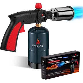 Powerful Grill & Cooking Propane Torch, flame thrower gun, Kitchen Cooking Torch, Sous Vide, Campfire Starter, Adjustable Wood Torch Burner for Searing Steak, BBQ, Welding（Propane Tank Not Included） in Saudi Arabia