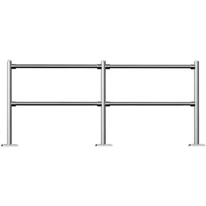 بوابة أمان لعداد أمين الصندوق في السوبر ماركت - باب معدني متأرجح للإغلاق التلقائي بنابض للتحكم في الوصول إلى المستودعات والمول - أسود 200 × 100 سم حل دخول آمن in Kuwait