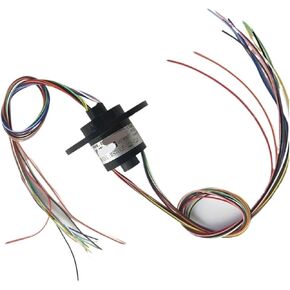 Hollow Slip Ring Center Hole Diameter 5/7mm 2/4/6/12 Channels 1.5A/2A Slip Ring Spare Parts Diameter 22mm(5mmx2 Circuits) in Kuwait