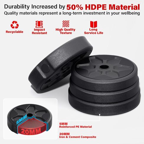 KEY2FUN Adjustable Dumbbells, 22/33/44/66/88LBS Free Weight Set with Connector, 4 in 1 Weight Set Used as Kettlebells, Barbell, Push up Stand, Fitness Exercises for Home Gym Suitable Men/Women in Saudi Arabia