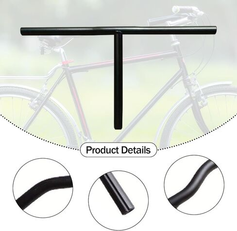 Folding Bicycle T Handlebar Straight 20.5" Wide Premium Bike Component Lightweight Replacement Folding Bike Bar in Saudi Arabia