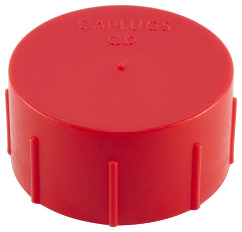 Caplugs CD-TC-19 CD Series – Threaded Plastic Cap for Flared JIC Fittings, 30 Pack, Red LD-PE, to Fit Thread Size 1-3/8-18", Protective Closures, Dirt and Moisture Seals, Masking, Painting, Plating in Kuwait