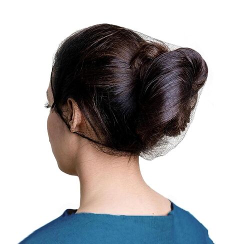 50-Pack Black Hair Net, 24" Invisible Hair Nets for Women and Men - Elastics and Breathable for Salon, Kitchen, Dance in Saudi Arabia