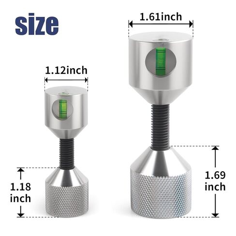Flange Two Hole Pins 1-1/8" & 1-5/8" Detachable Flange Double Hole Pins Built-in Level 6061 Stainless Steel Two Hole Alignment Pins 4PCS in Saudi Arabia