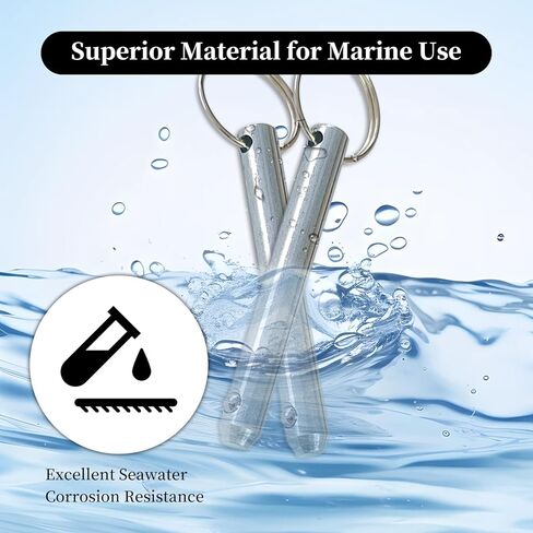 NIIIYTYB 2 Pcs Quick Release Pin 316 Stainless Steel 3/8" Usable Length 2.4" Overall Length 3" Detent Pins for Bimini Top Hitch Umbrella Marine Hardware in Saudi Arabia