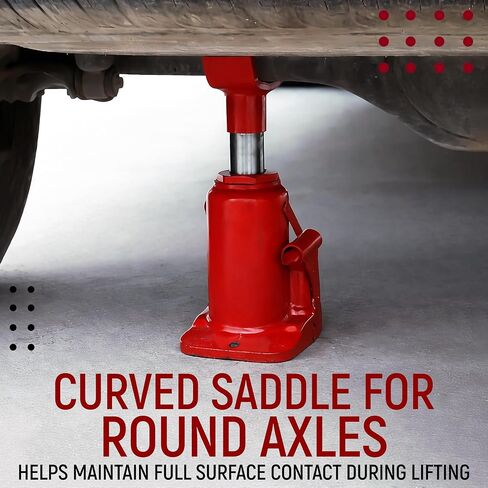 Bottle Jack Adapter 2-in-1, Heavy Duty Steel Jack Saddle Adapter for 3-5 Ton Bottle Jack, Curved Round Axle Saddle Fits Axle Tubes Up to 4.53 Inch in Saudi Arabia