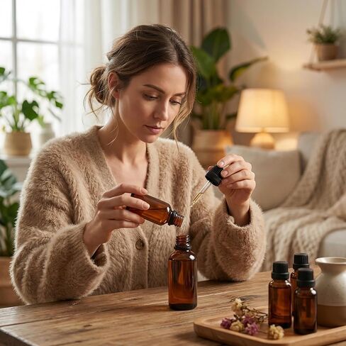 erioctry 3PCS 100ml/3.4oz Empty Amber Glass Bottle with Orifice Reducer and Black Cap for Essential Oils Aromatherapy Cosmetic Storage in Saudi Arabia