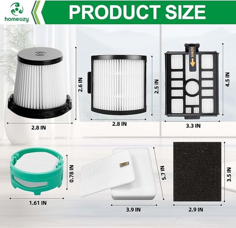 IW3511 IW1111 Filters Replacement Parts for Shark IW3511 Detect Pro Cordless Stick Vacuum Cleaner and IW1111 Detect Pro Auto-Empty System Portable Handheld Attachment Washable Kits in Saudi Arabia