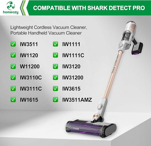 IW3511 IW1111 Filters Replacement Parts for Shark IW3511 Detect Pro Cordless Stick Vacuum Cleaner and IW1111 Detect Pro Auto-Empty System Portable Handheld Attachment Washable Kits in Saudi Arabia