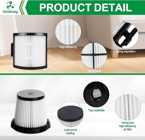 IW3511 IW1111 Filters Replacement Parts for Shark IW3511 Detect Pro Cordless Stick Vacuum Cleaner and IW1111 Detect Pro Auto-Empty System Portable Handheld Attachment Washable Kits in Saudi Arabia