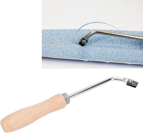 Kadimendium Steel Slotting Groover Made of Beech Wood, High Work Efficiency, 3 Spare Blades, PVC Plastic Floor Grooving Gouge Tool for Construction Workers in Saudi Arabia