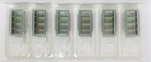 SPL Cell Culture Chamber Slide, Black, 4 Wells, PS Frame, Glass Slide, PP Holder, 0.5~1.3ml, Sterile, Case of 12 // 2 Pack of 6 in Kuwait