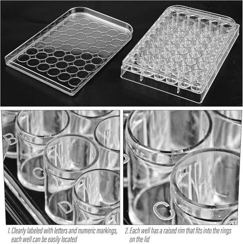 48 Holes Cell Culture Plate, Capsule Filling Tray, Tube Rack, Tissue Culture Plate for Lab in Saudi Arabia