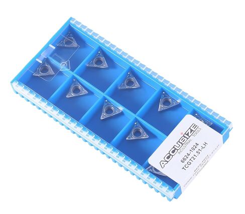 Accusize Industrial Tools Tcgx21.51-LH Carbide Inserts, for Machining Aluminum, 10 Pcs/Box, 2024-1024x10 in Saudi Arabia
