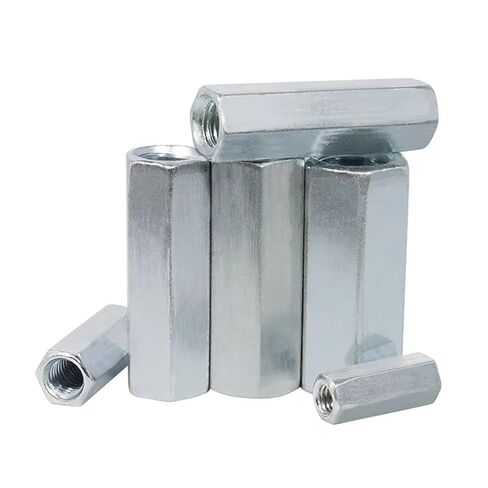 1~10Pcs Hex Rod Coupling Nuts M5 M6 M8 M10 M12 M14 M16 M18 Threaded Connectors Zinc Coupler Joint Sleeve Extension(M12x17x50mm-2pcs) in Kuwait