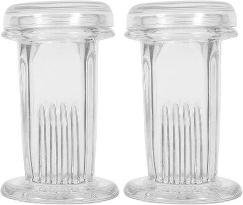 2pcs Glass Microscope Slide Staining Jars with Protective Lids, 5-slide Capacity Vertical and Horizontal Glass Lab Staining Tanks for Laboratory and Scientific Experiments in Saudi Arabia