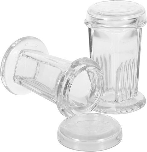 Baluue 2pcs Glass Slide Staining Jars with Lid Coplin Staining Tanks for Microscope Slides Holder for Lab and Scientific Use 5-slide Capacity in Saudi Arabia