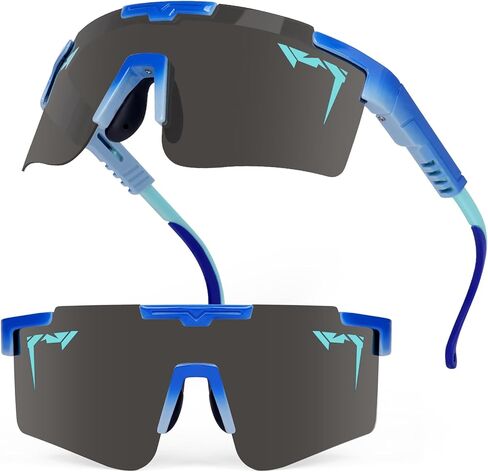 2-Sizes Kids Youth Baseball Sunglasses Men Women Vipers Sunglasses Softball Boys Girl True Polarization &UV Protection in Saudi Arabia
