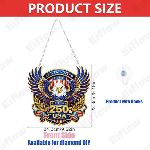 Eiflow Hanging Diamond Art Kit for Adults Lovely Birds, Acrylic Diamonds Painting Board Kit Blue Bird, DIY Gem Art Pendant Ornament in Saudi Arabia