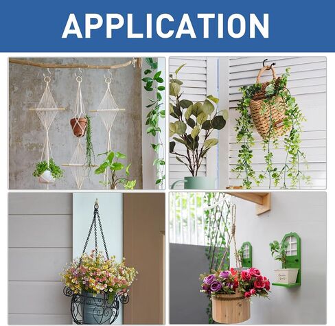 MewuDecor Screw Hooks, 1" Wood Wall Ceiling Hooks Plant Hooks Indoor Outdoor for Utensils Plants Baskets Lights Wreaths, Gold, 50 PCS in Saudi Arabia