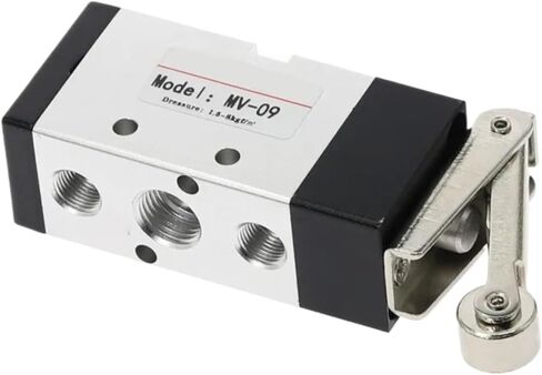 MV-09 رافعة دوارة 2 موضع 5 صمام ميكانيكي لعجلة التمرير، MV522R مخرج مدخل الهواء 1/4 بوصة عادم 1/8 بوصة (MV-09-PC 8 مم) in Kuwait