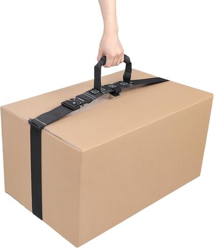 حزام حمل الصندوق مع مقبض 9.8 قدم، أشرطة قابلة للتعديل لصندوق البطارية، حزام حمل محمول، أشرطة للتحرك بأمان ورفع الصناديق الثقيلة (9.8'- مشبك معدني) in Kuwait